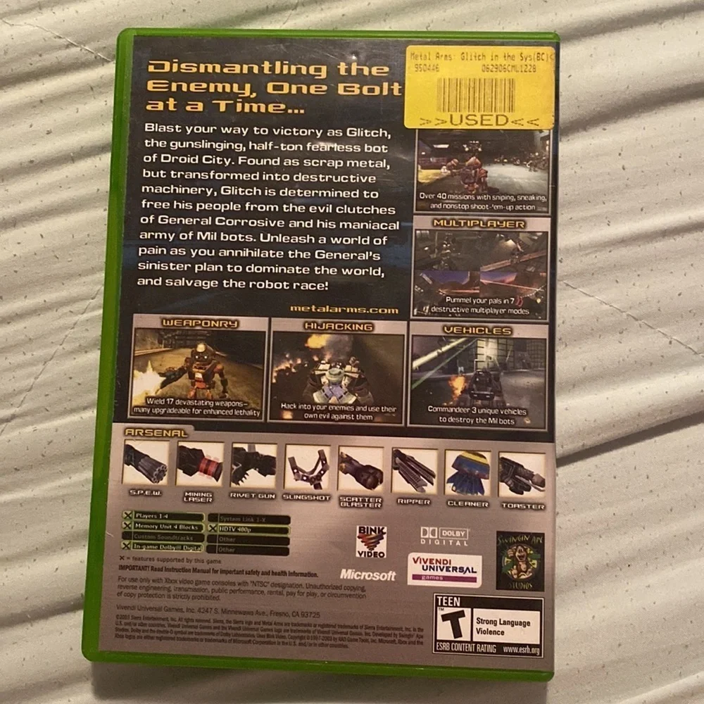 Xbox Metal Arms Glitch In The System Game